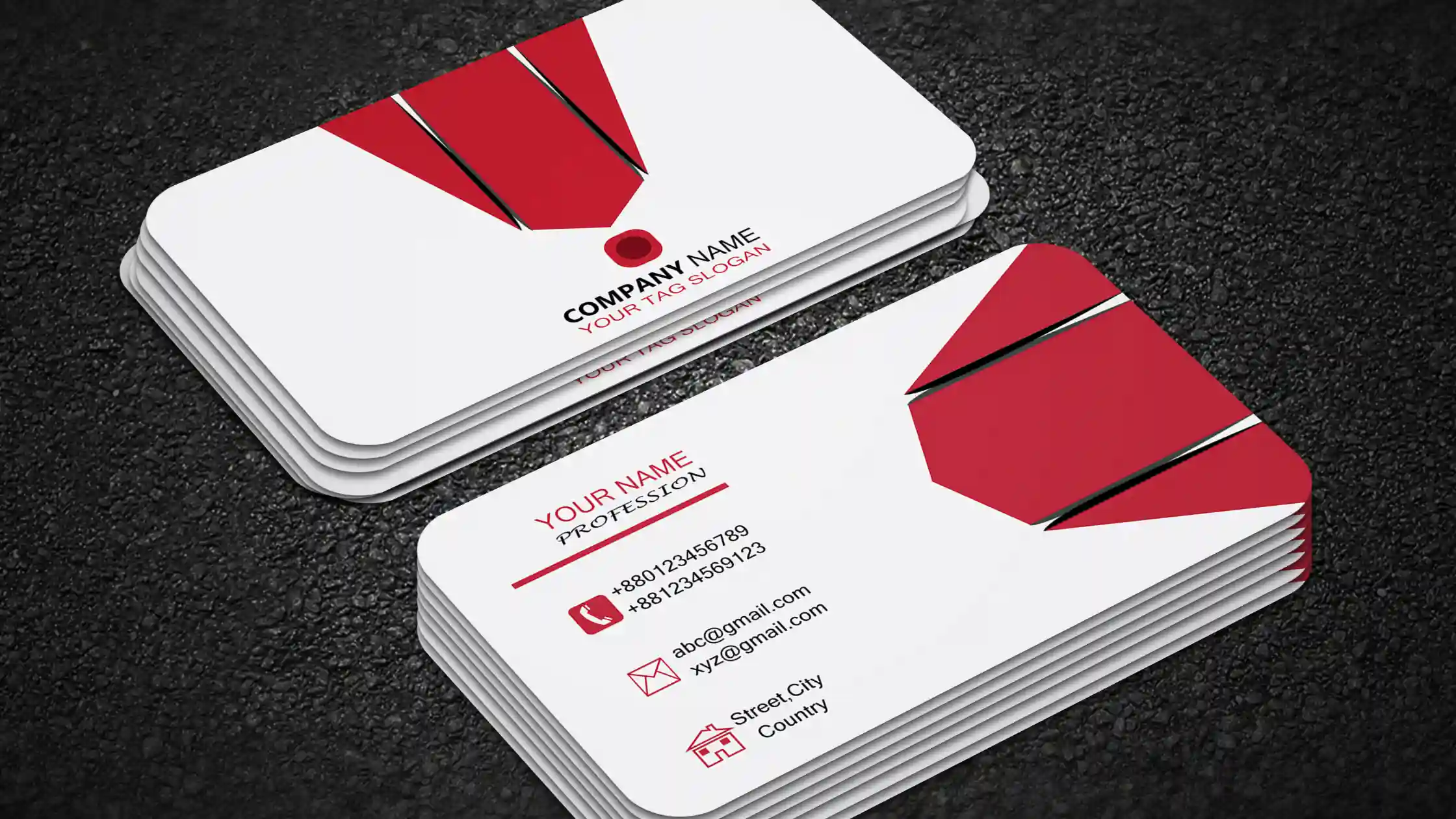 business cards design in graphic design