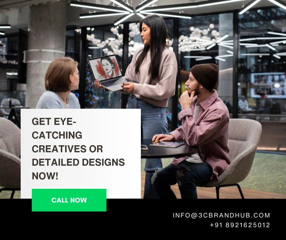 eye catching creatives in graphic design company guragon