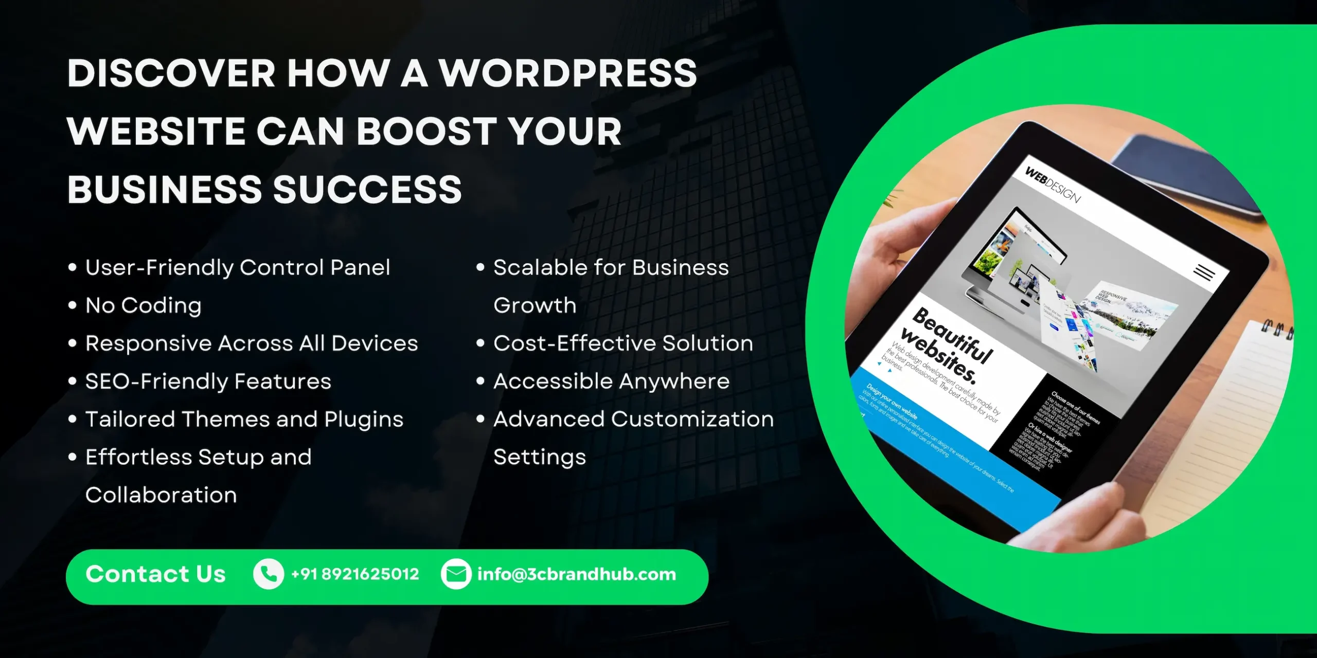 advantages of wordpress website