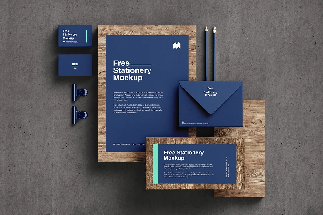 stationary mockup