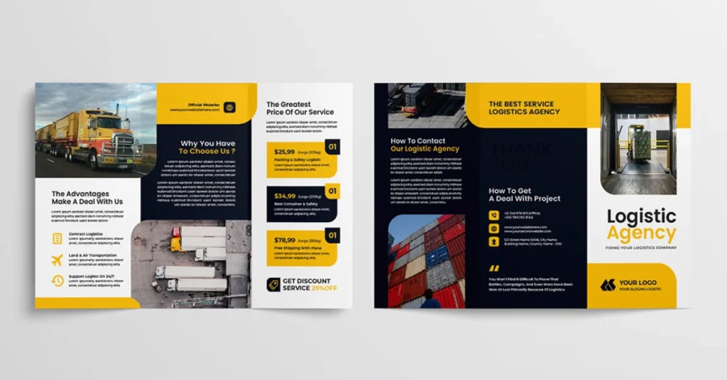Logistics Company Profile design experts