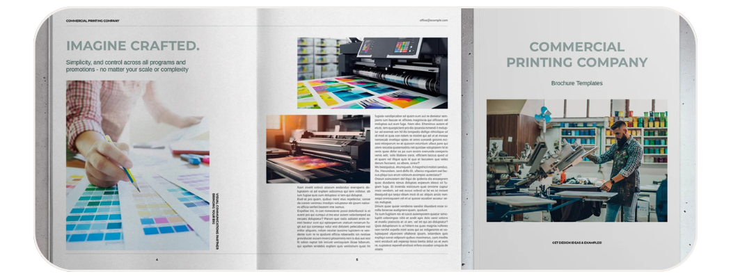 printing company profile design and writing