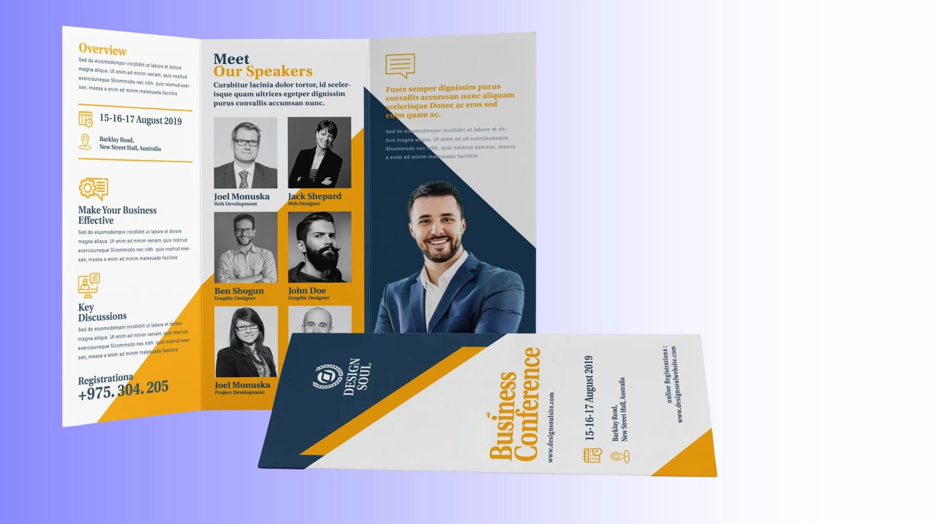 event management company profile design services