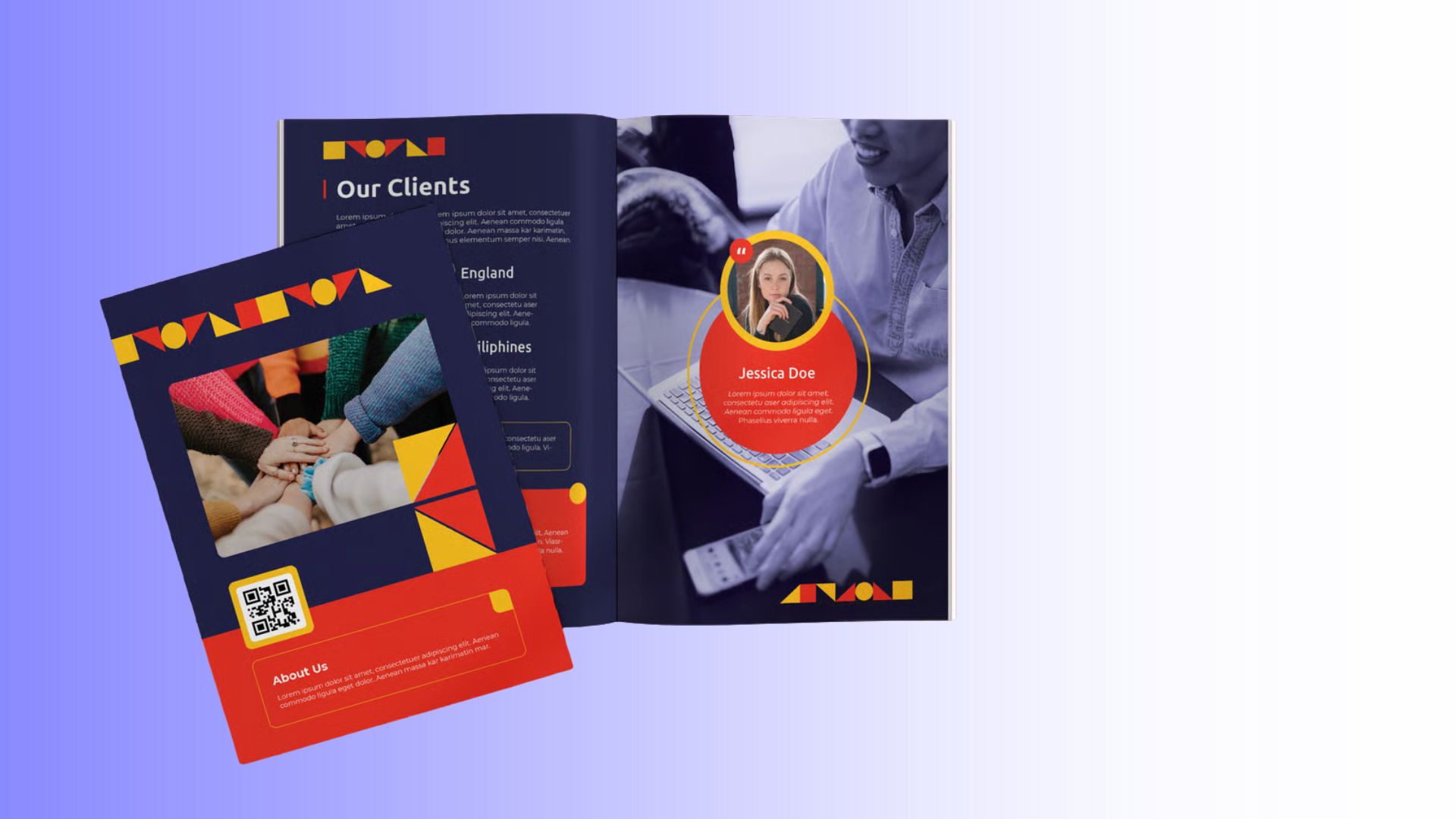 writing and design for event management company profile