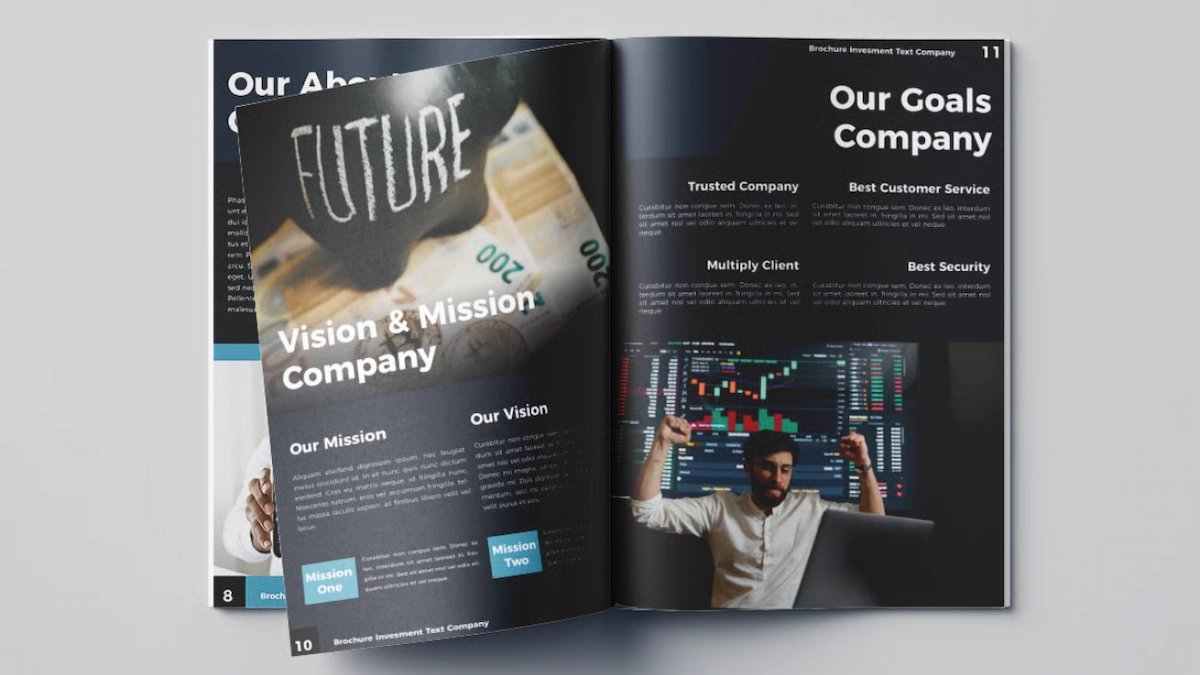 Trading company profile design services