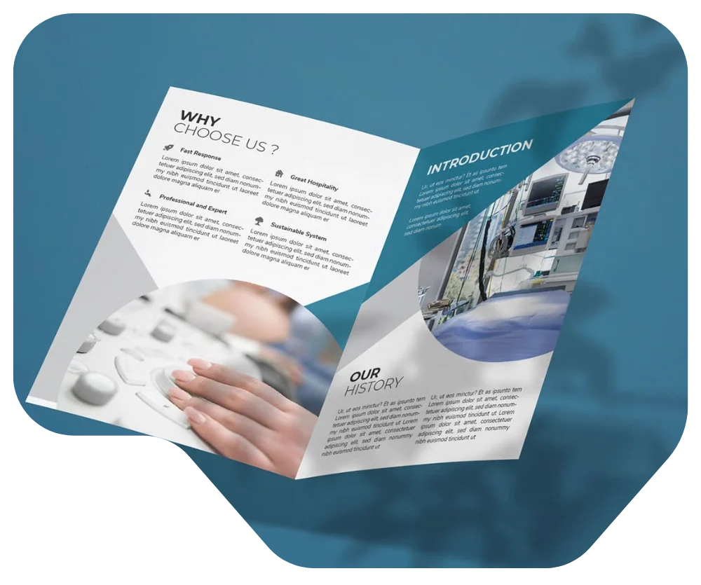 hospital company profile design