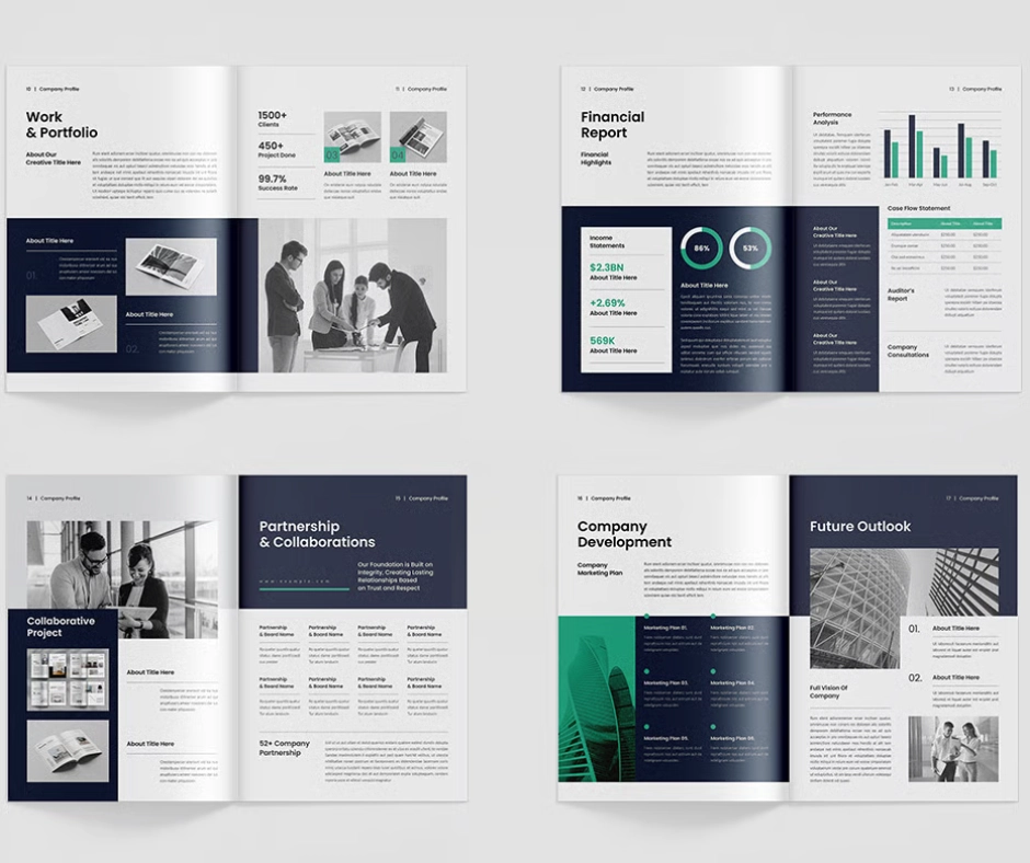 company profile design services in UK