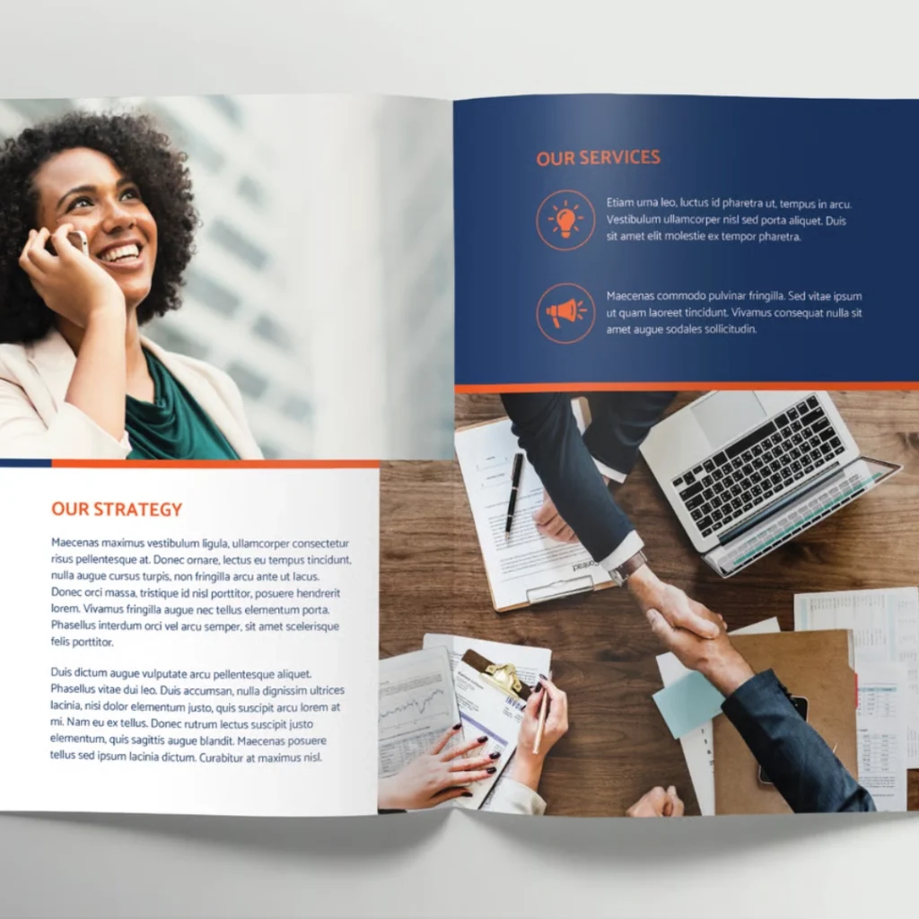 Recruitment company profile designs example