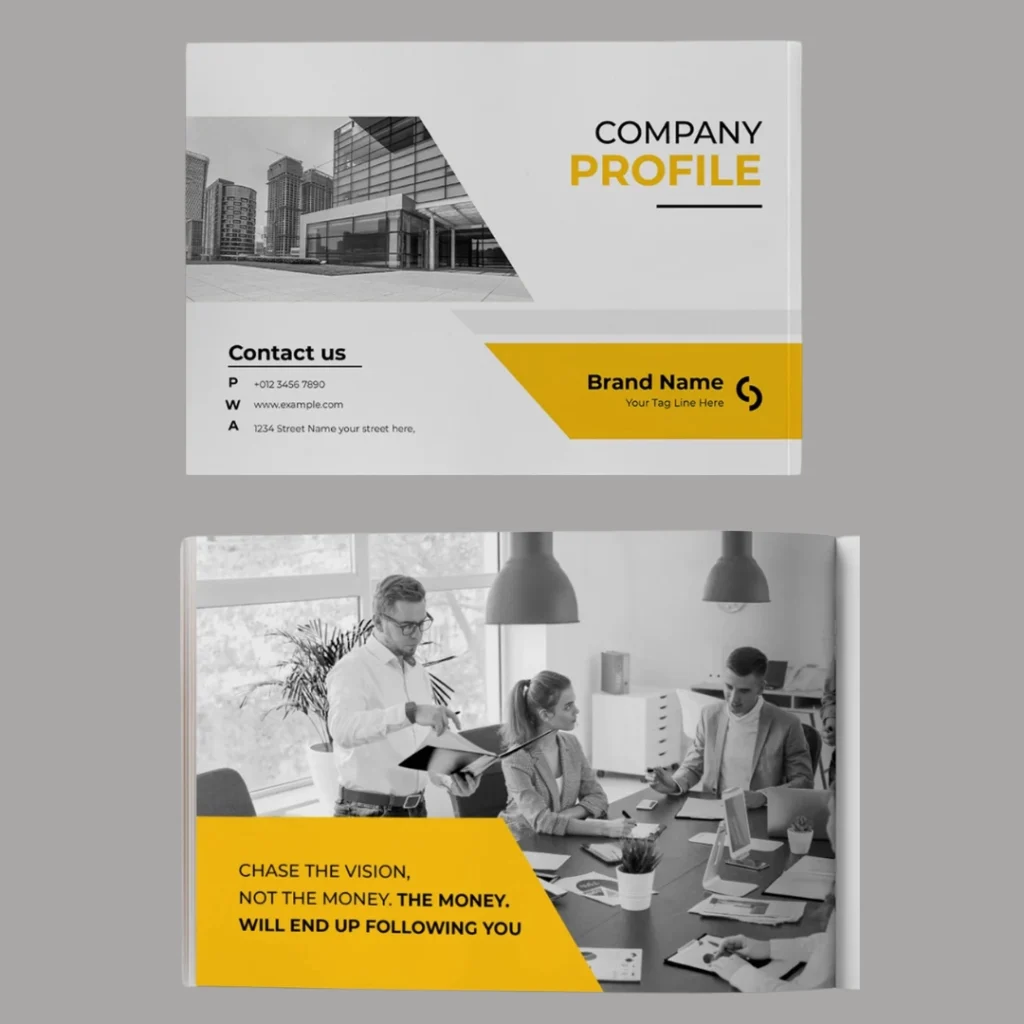 Recruitment company profile design agency