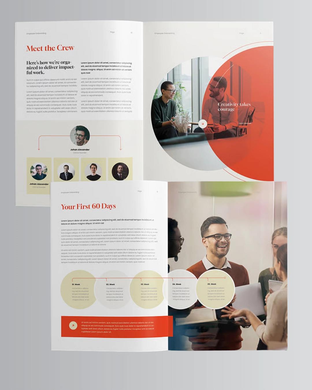 samples for Recruitment company profile designs