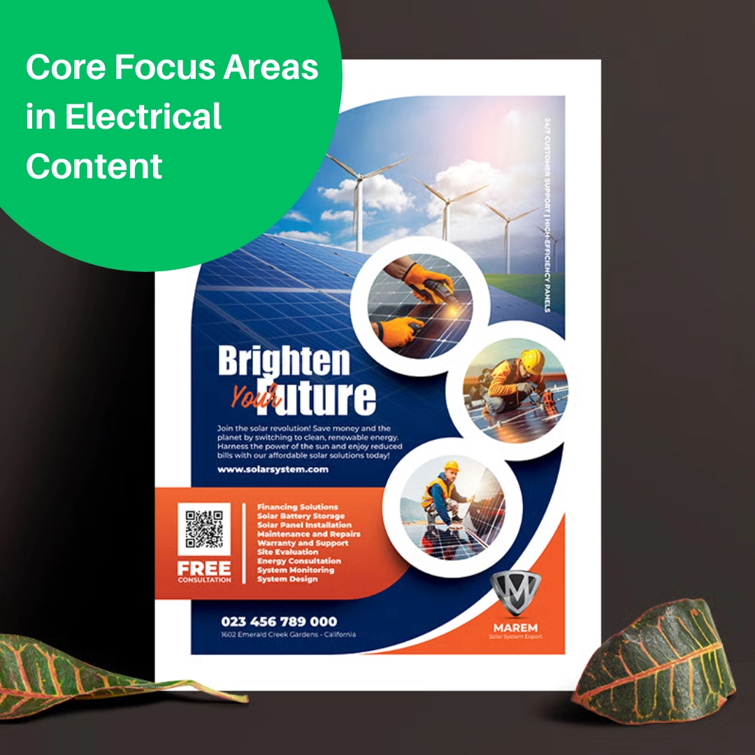 electrical company profile content