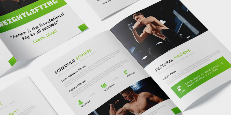 fitness centre company profile design services