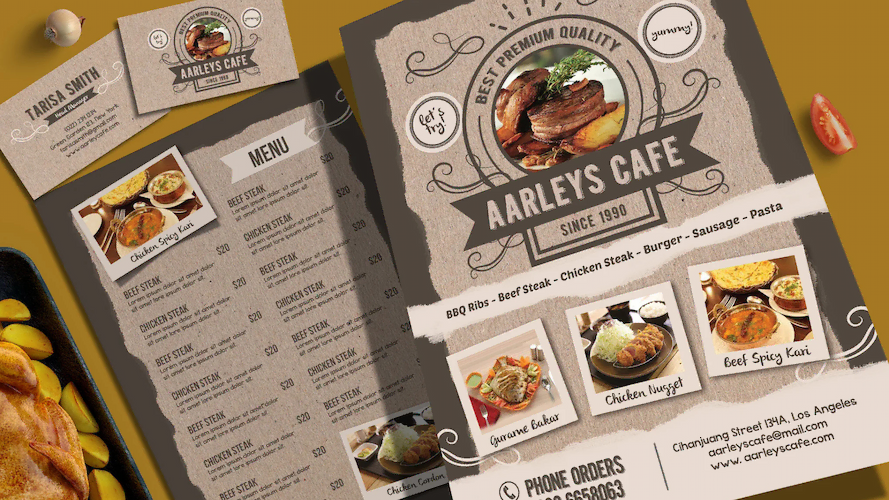 catering company profile designs