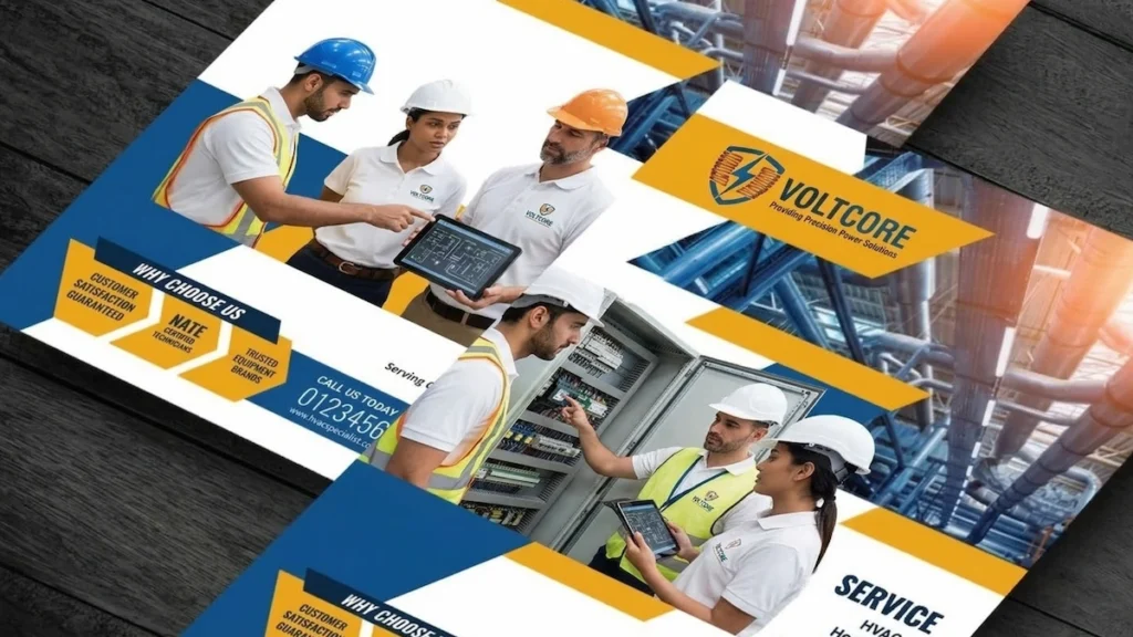 electrical company profile designs