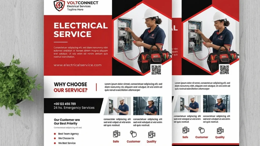 electrical company profile design service