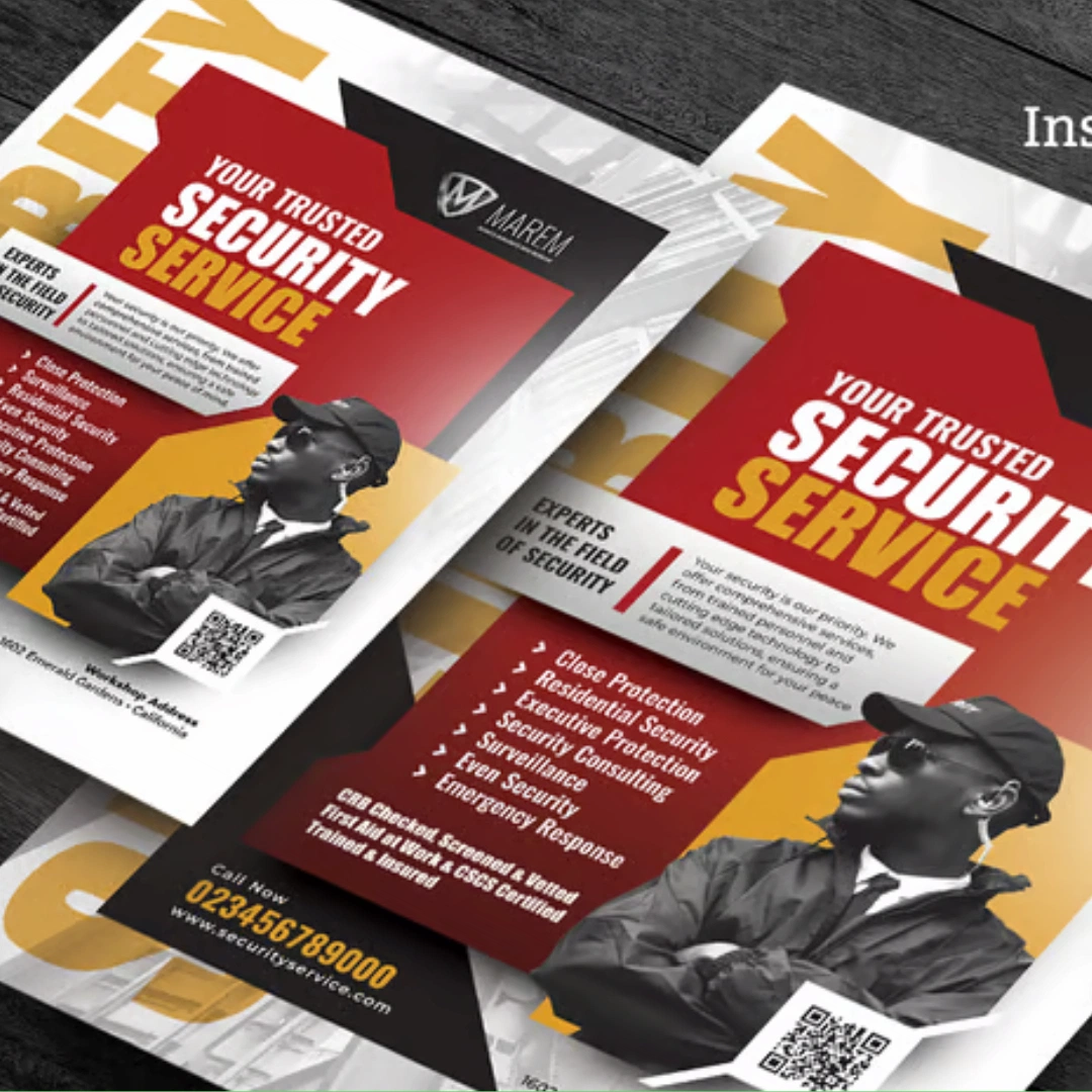 Company Profile designs for security service