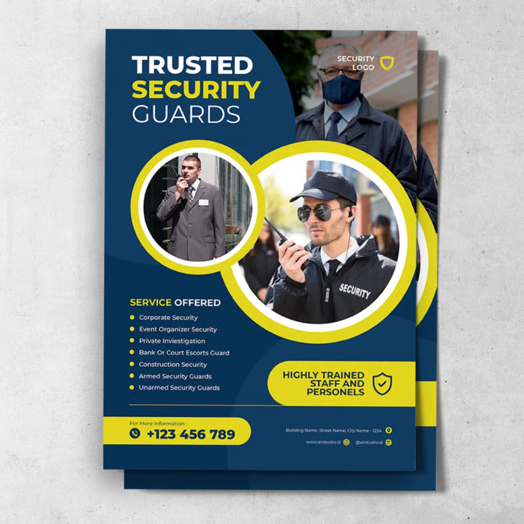 company profile designers for security service