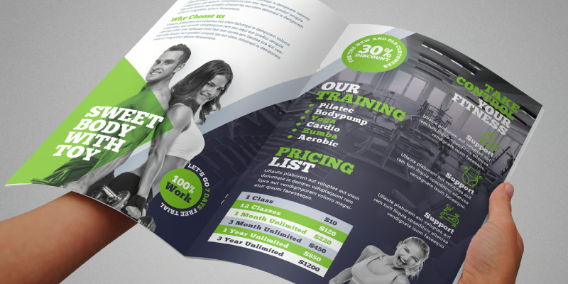 Fitness Company Profile maker