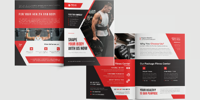 Fitness Company Profile desings