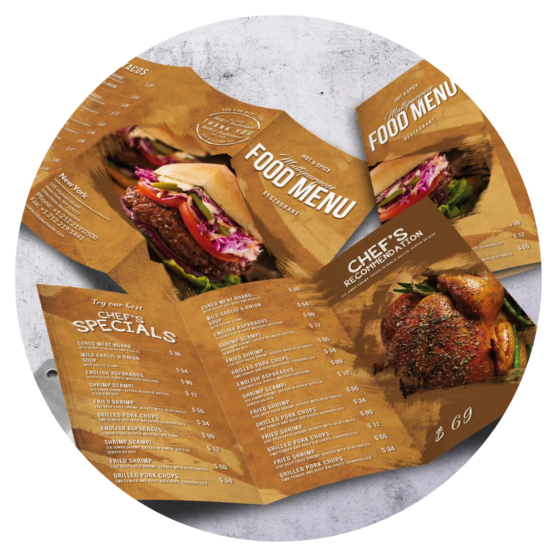Catering Company Profile Design services