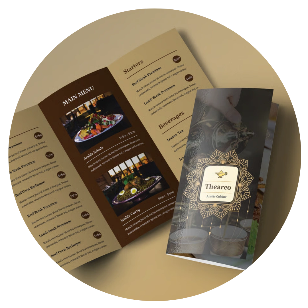 Catering Company Profile Design example