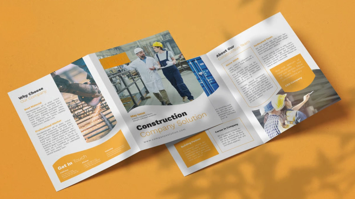 Construction Company Profile design service