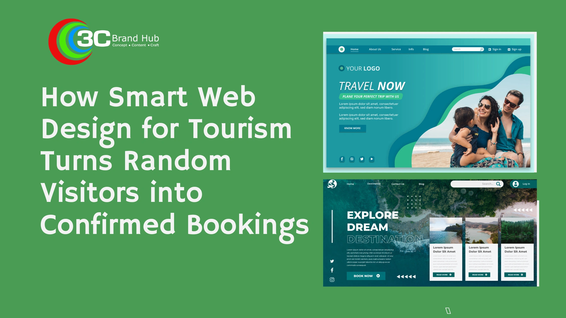 web design for tourism business
