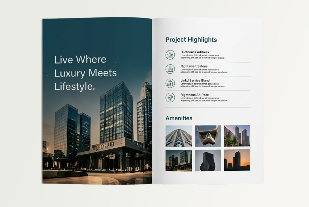 Real Estate Brochure Design examples pdf