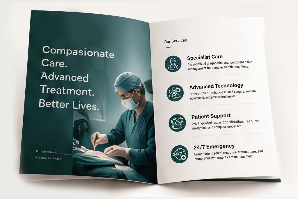 Healthcare Brochure Design templates download