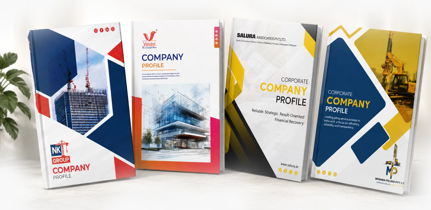 company profile samples mockup
