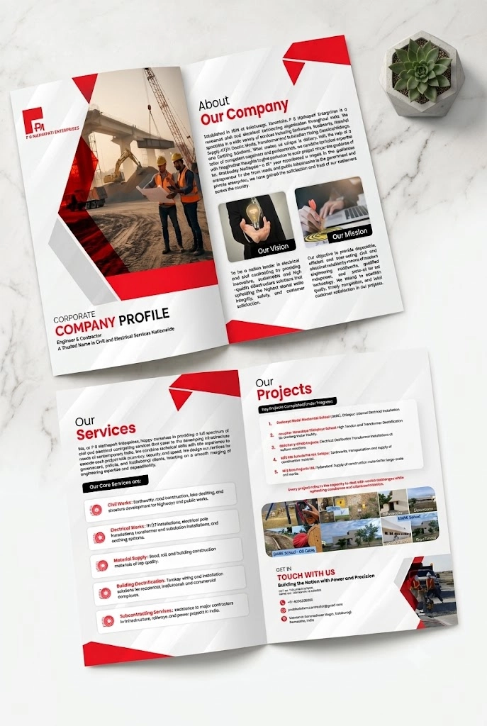 company profile design for small business