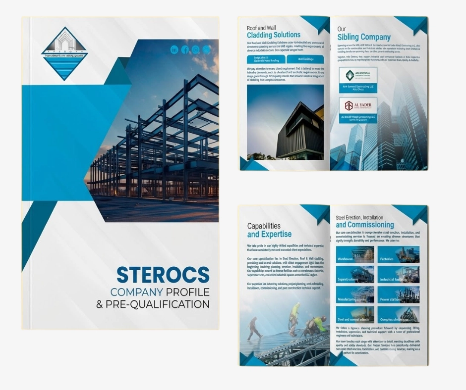 commercial construction company profile example