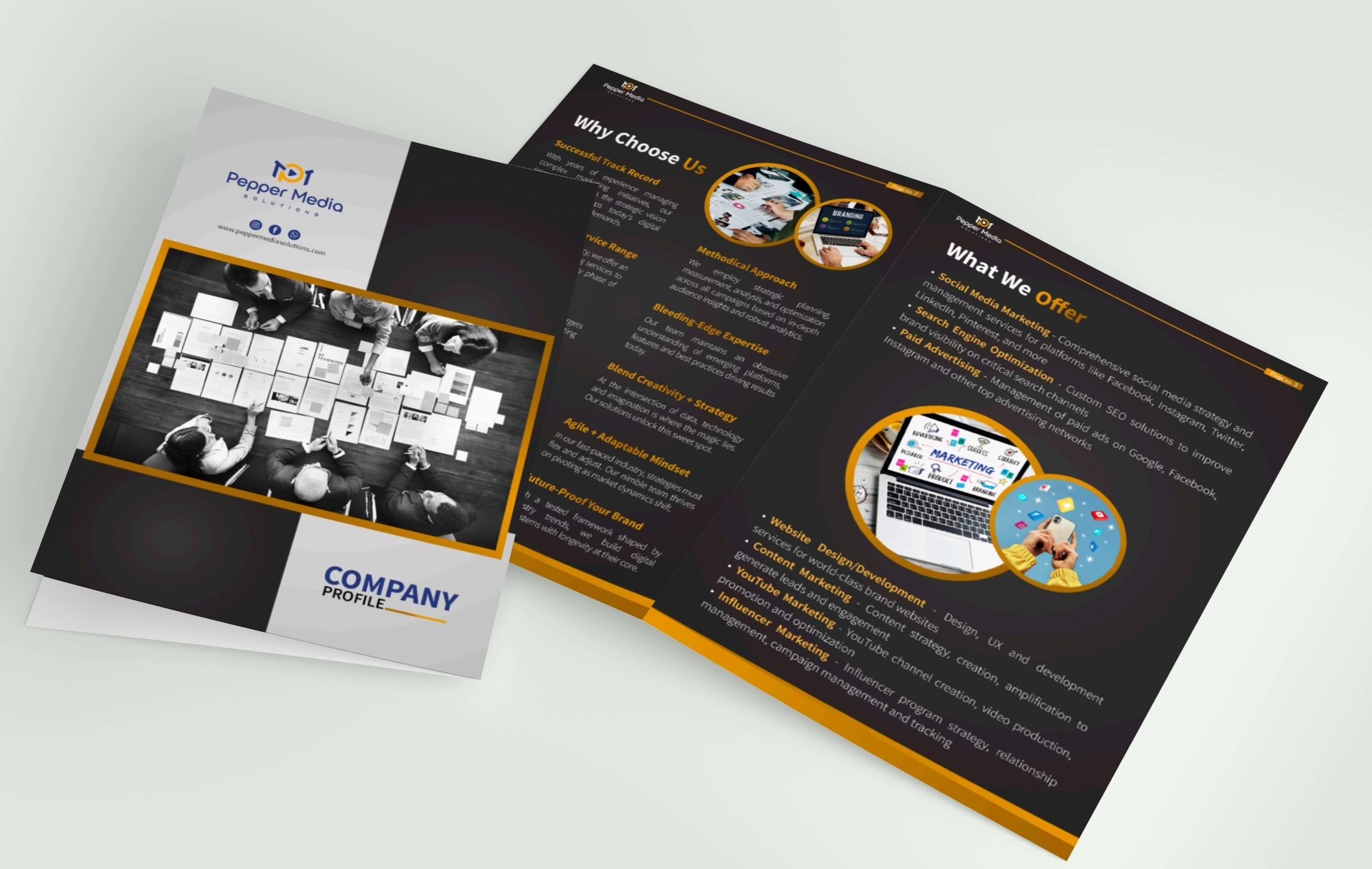 pepper media company profile sample