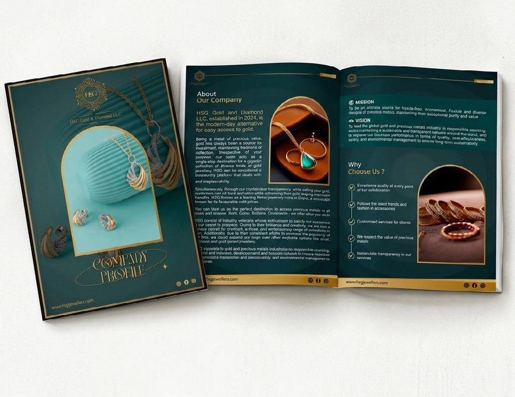 small jewellery business profile sample