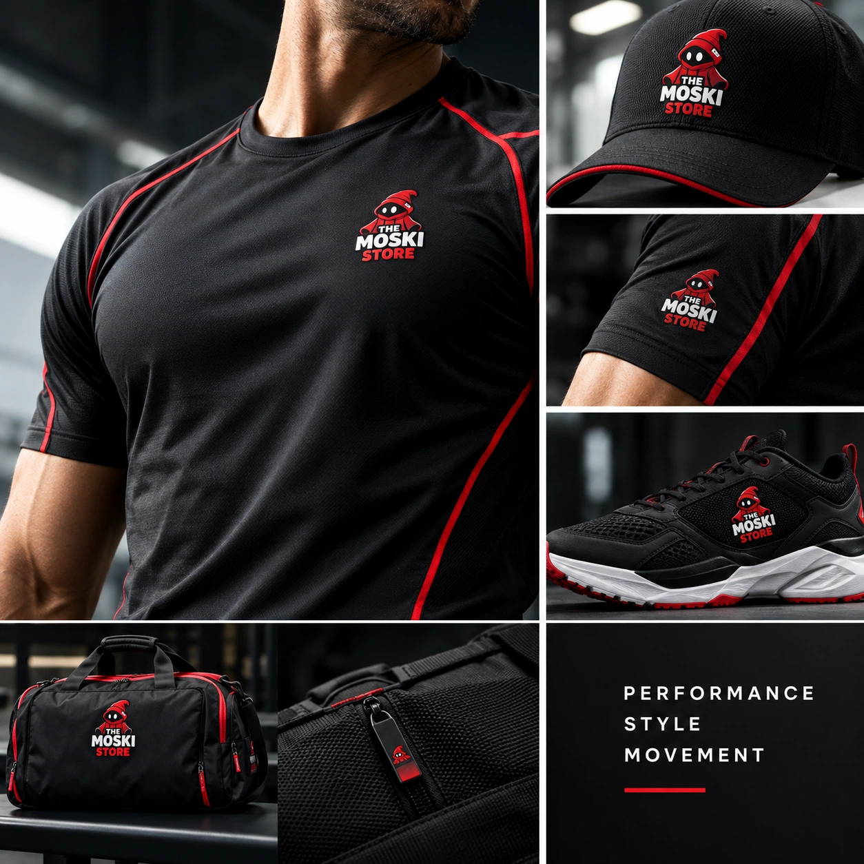Logo Design of a Sportswear Brand printed in tshirts, jurseys, bag and shoes