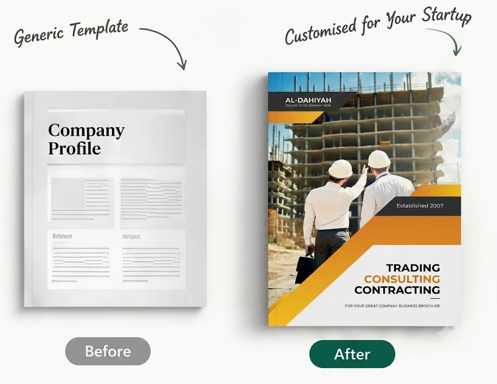 startup company profile template